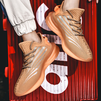 Zapatillas Deportivas Tejidas Volantes para Hombre - Estilo Coreano Transpirable - Image 6