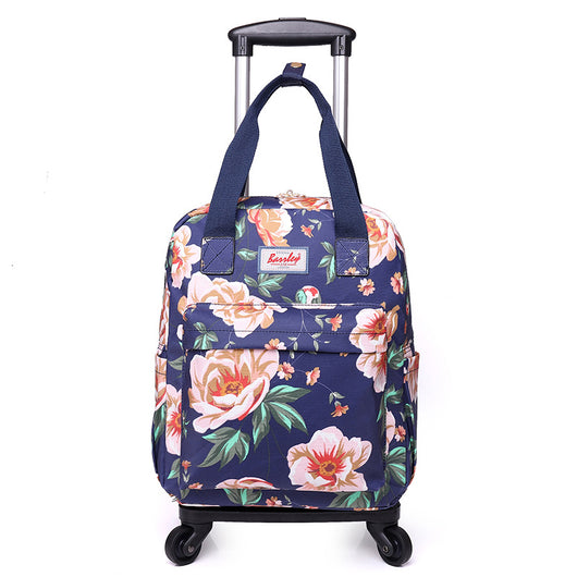 Mochila Trolley Plegable Impresa 2 en 1 con Asa Desprendible - Image 5