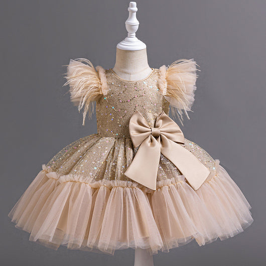 Vestido de Fiesta Infantil con Falda Tul Flores - Colección Verano - Image 3