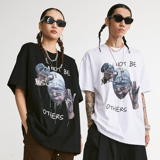 Camiseta Hip-Hop Casual con Estampado de Avatar Personalizado para Hombre - Image 11