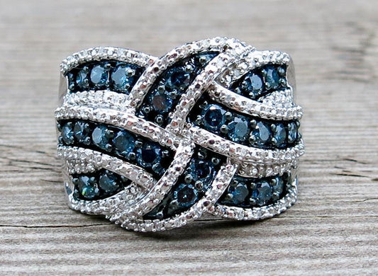 Anillo de Zafiro Elegante - Diseño Europeo y Americano de Tendencia