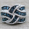 Anillo de Zafiro Elegante - Diseño Europeo y Americano de Tendencia