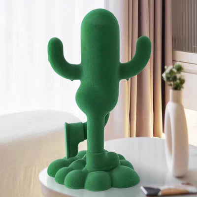 Adorno Decorativo Cactus Humanizado con Textura Suave