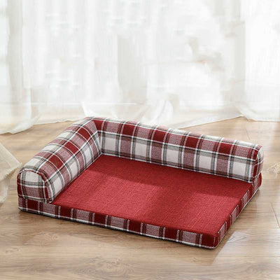 Cama Sofá para Perros de Lino Resistente a Arañazos con Cojines Removibles - Image 4