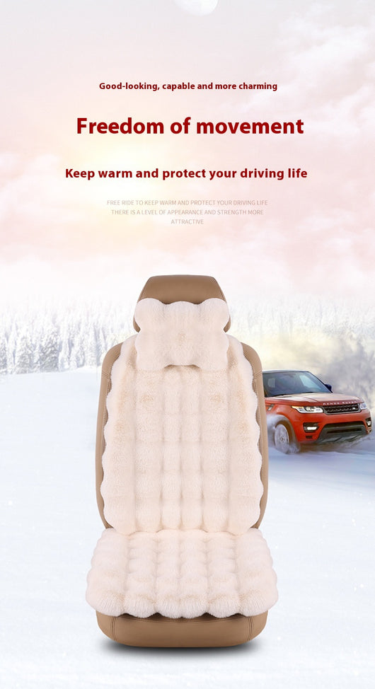 Cojín de Asiento de Auto Invierno Velvet Bubble - Calidez y Confort Universal - Image 13