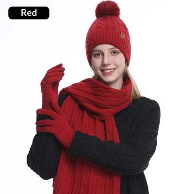 Set de Protección Invernal para Equitación: Gorro, Bufanda y Guantes Tejidos - Image 10