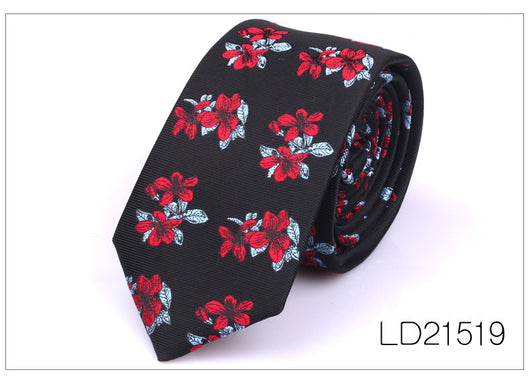 Corbata Casual Moderna con Estampado Floral - Ancho 6cm - Image 20