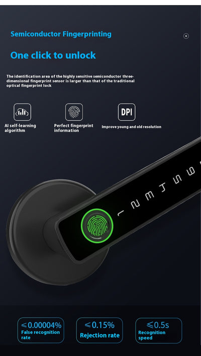 Cerradura Inteligente de Puerta Interior con Manija de Madera y Tarjeta de Acceso - Image 17