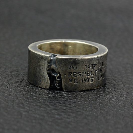Anillos de Pareja en Plata 925 Grabados Personalizados Estilo Retro Trendy - Image 2