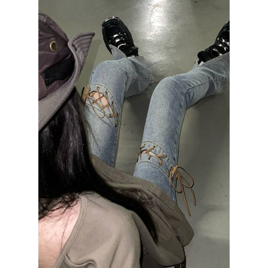 Pantalones Vaqueros Flare Rotos para Mujer - Estilo Street Trendy - Image 17