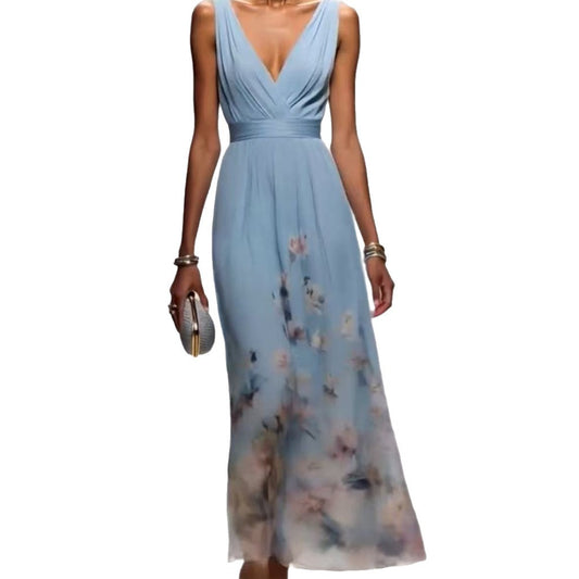 Vestido de Noche Elegante Escote V Sofisticado - Image 2