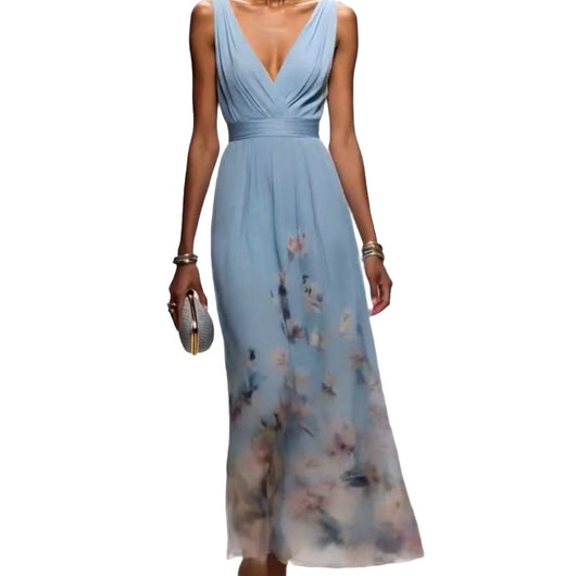 Vestido de Noche Elegante Escote V Sofisticado - Image 2