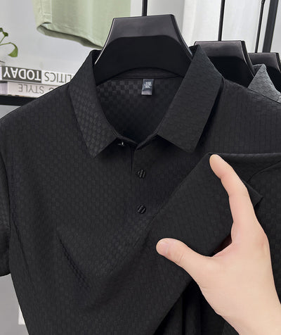 Playera Polo Hombre Jacquard Cuadros Transpirable Verano - Image 31
