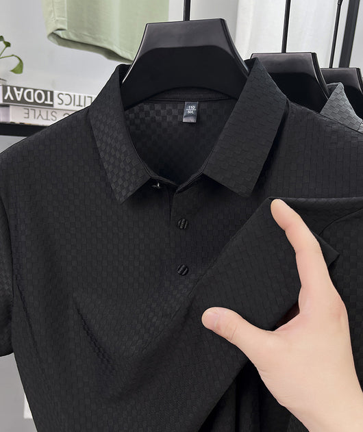 Playera Polo Hombre Jacquard Cuadros Transpirable Verano - Image 31