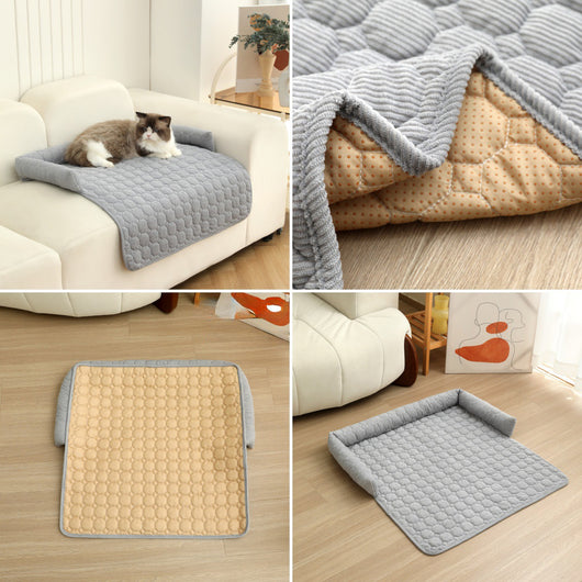 Cama Nido Calmante para Mascotas con Almohada Cervical y Manta Acolchada - Image 29