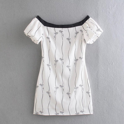 Vestido Slim Elegante con Detalles de Costuras en Contraste - Image 9