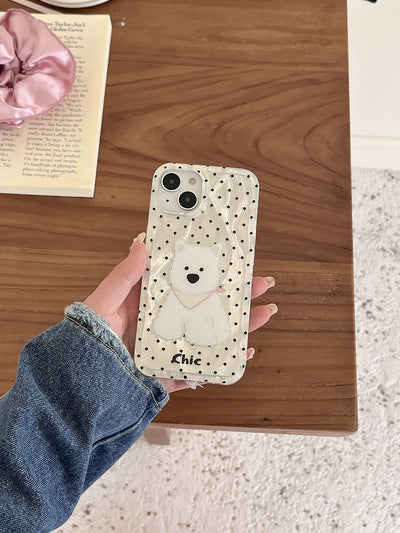 Funda para Teléfono West Highland con Lunares Coloridos - Image 5