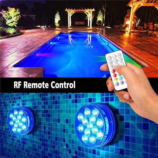 Linterna LED Subacuática con Control Remoto y Cambio de Color