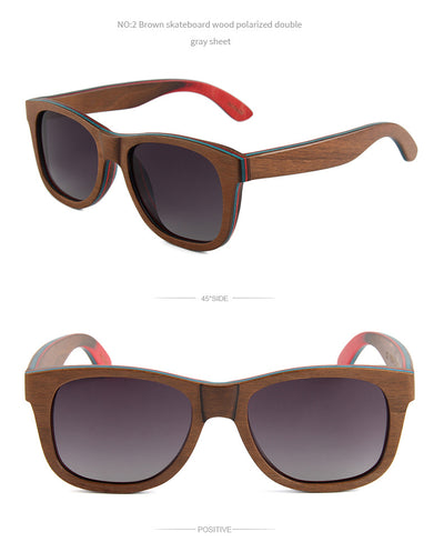 Gafas de Sol Polarizadas con Montura Ovalada y Puente de Madera - Image 20