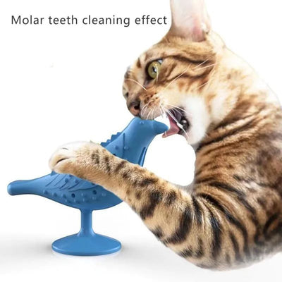 Juguete Interactivo para Gatos con Forma de Pájaro - Dispensador de Premios y Masticable - Image 3