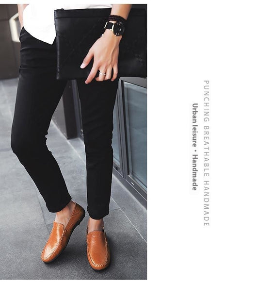 Zapatos de Cuero Casual para Hombre Estilo Británico Suela Flexible - Image 10
