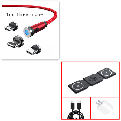 Cable Magnético 3 en 1 de 540° Rotativo - Carga Rápida Android, USB-C y Lightning - Image 34