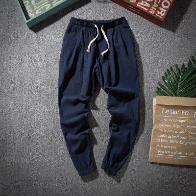 Pantalones de Lino Hombre Estilo Asiático - Cintura Elástica Cómoda y Transpirable - Image 20