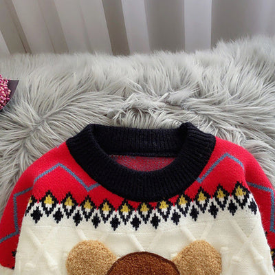 Suéter Holgado Estampado Otoño Invierno con Diseños Infantiles - Image 4