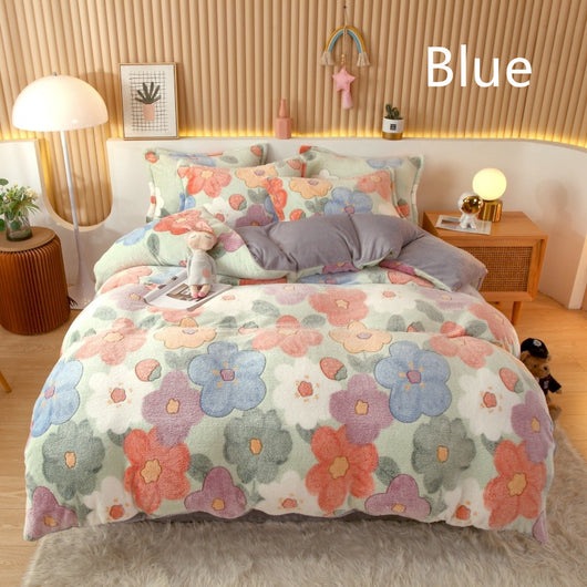 Juego de Sábanas de Franela Coral Fleece con Funda de Almohada - Image 6