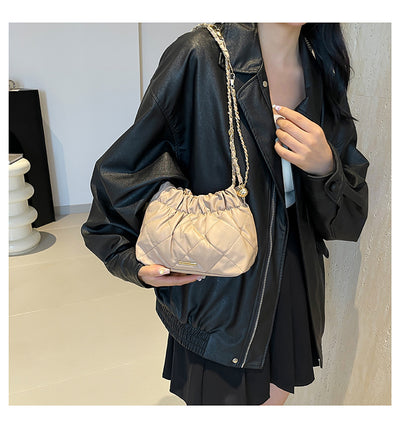 Bolso de Hombro con Cadena y Bordado de Diamantes para Mujer - Image 26