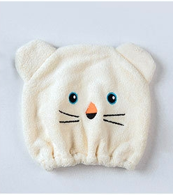 Gorro Absorbente Secador de Cabello Infantil con Diseño de Gato Adorable - Image 13
