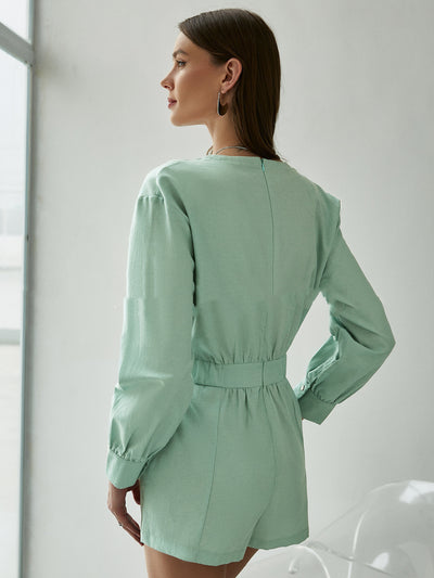 Blusa Ejecutiva Manga Larga con Encaje - Diseño Slim Moderno - Image 3