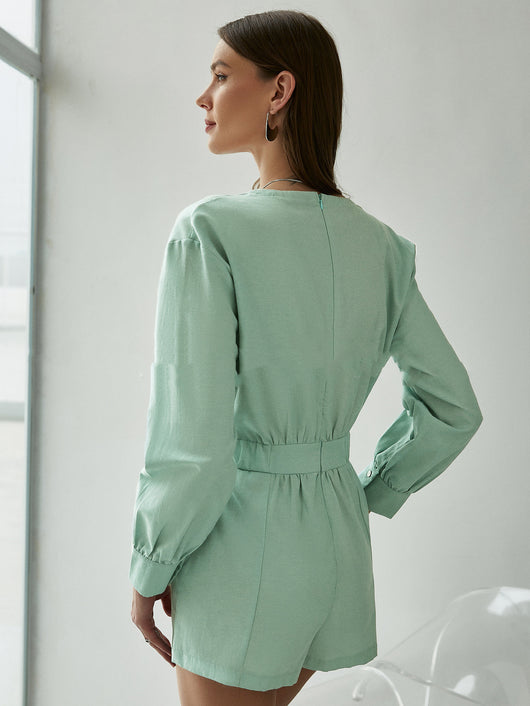 Blusa Ejecutiva Manga Larga con Encaje - Diseño Slim Moderno - Image 3