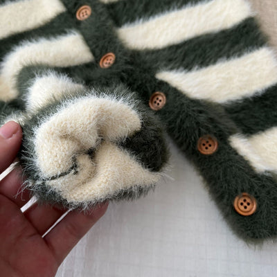 Pijama Enterizo para Bebé con Pelaje de Visón y Rayas - Image 29