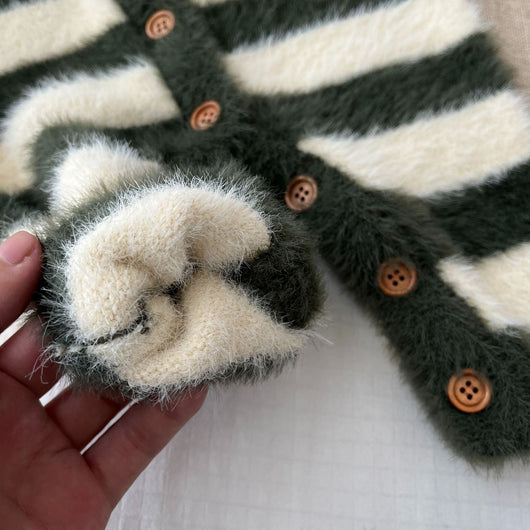 Pijama Enterizo para Bebé con Pelaje de Visón y Rayas - Image 29