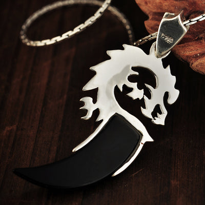 Colgante de Ágata Negra en Plata 925 - Estilo Poder Personalizado para Hombre - Image 4