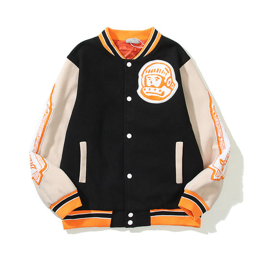 Chaqueta de Lana con Cuello Alto y Bordado Astronauta - Image 4