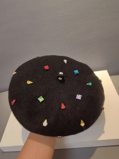Boina Diamante Negra - Gorro Pintor Versátil y Cálido - Image 18