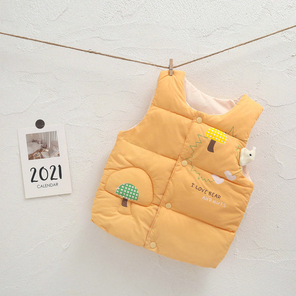 Chaleco Acolchado de Algodón para Niños - Mayoreo Ropa Infantil Unisex