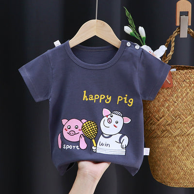 Playera Infantil de Algodón con Estampado de Dibujos Animados - Image 18