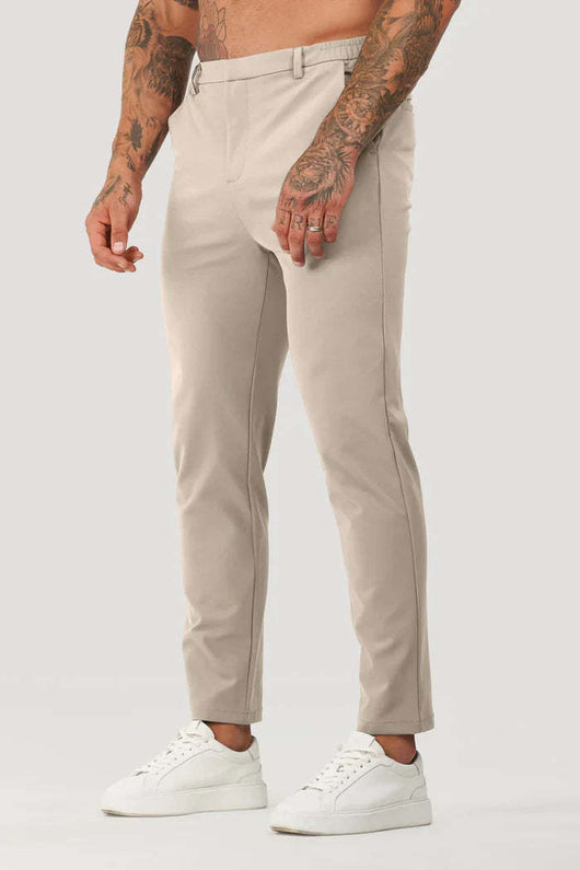 Pantalones de Vestir Casuales Lisos para Hombre - Multiusos Ejecutivos - Image 16