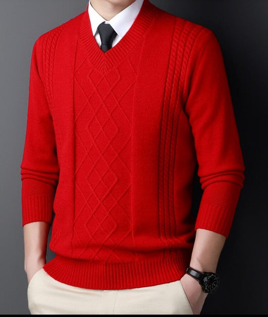 Suéter Casual para Hombre con Cuello Tipo Polo - Pullover de Punto - Image 29