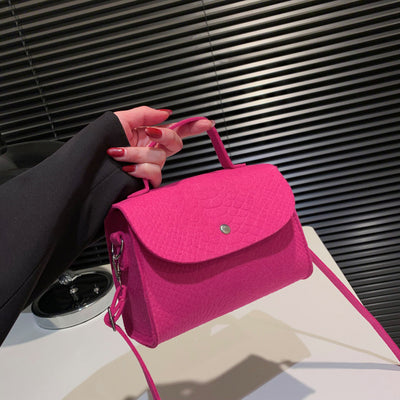 Bolso Bandolera Cuadrado Pequeño de Fieltro para Mujer - Image 7
