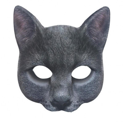 Máscara de Gato Blanco con Impresión Digital de Animales para Mascarada - Image 5