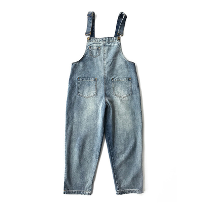 Pantalones Denim Cropped Vintage Holgados con Tirantes para Mujer - Image 19