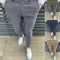 Pantalones Casuales Slim Fit a Cuadros para Hombre - Estilo Europeo y Americano
