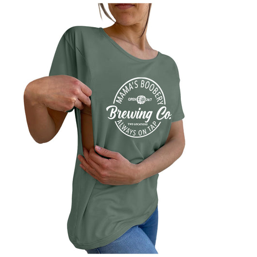 Camiseta Maternidad y Lactancia de Manga Corta para Mujer - Image 8