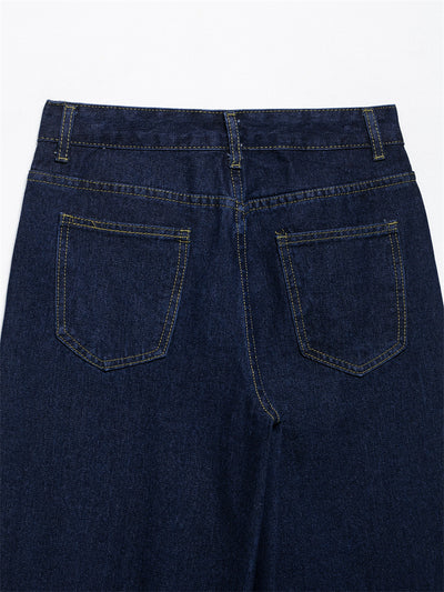 Conjunto Denim Vintage Azul Suelto - Camisa Manga Larga y Pantalón - Image 13