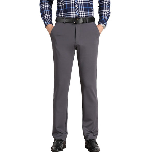 Pantalones de Seda Helada para Hombre - Corte Recto Casual Profesional - Image 2
