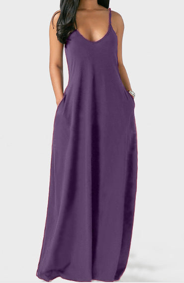 Vestido Talla Grande con Escote Profundo y Tirantes Ajustables - Image 8
